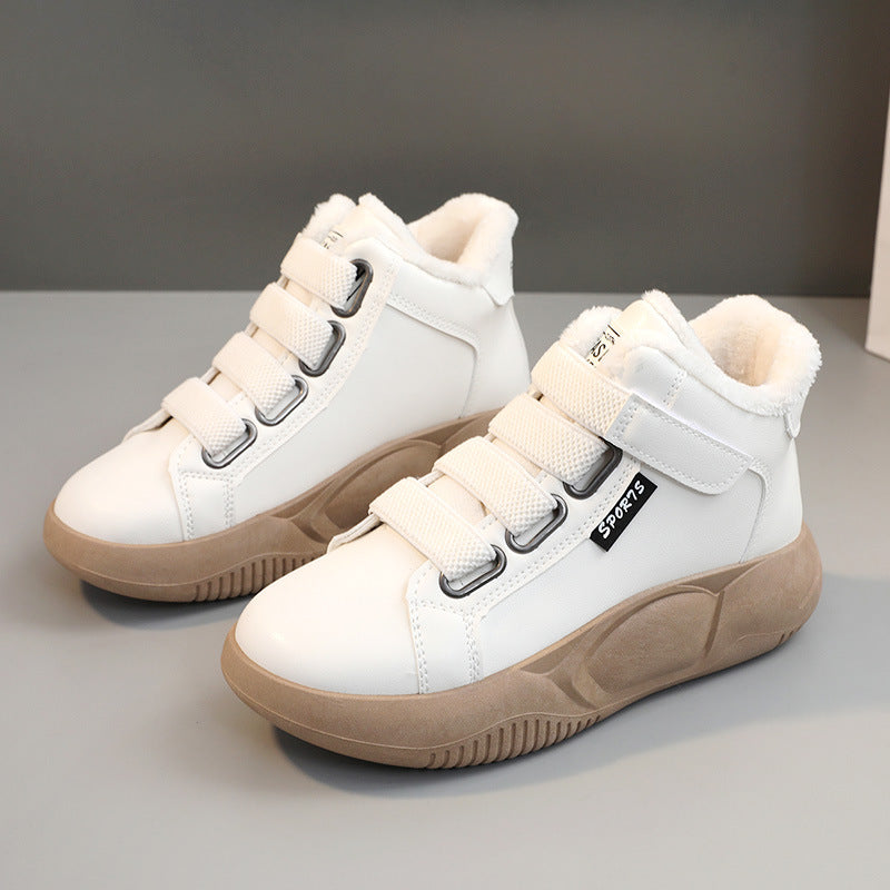 Damen Sneaker Sportlich High-Top Warm gefüttert