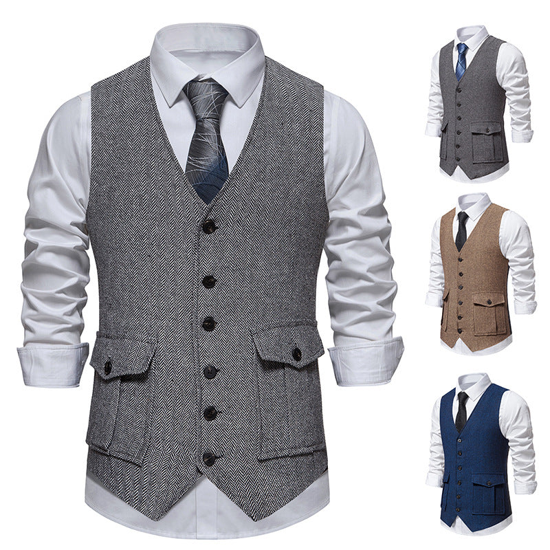 Herren elegante gesteppte Weste BerlinGlamour