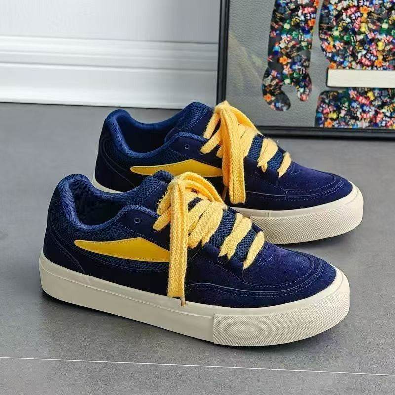 Damen Sneaker Sportlich Velours Leder Bequem