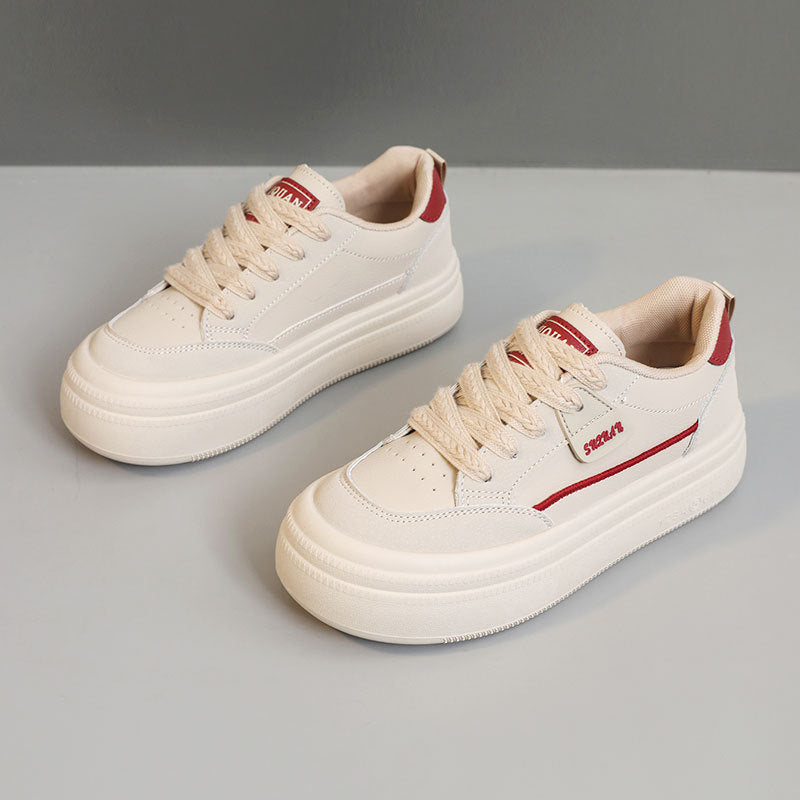 Damen Plateausneaker Sportlich Komfortabel Mode