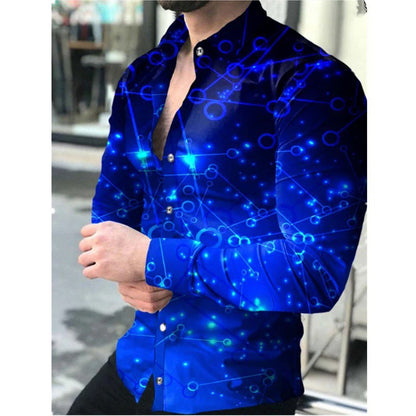 Herren Hemd Langarm Modern Techno-Style