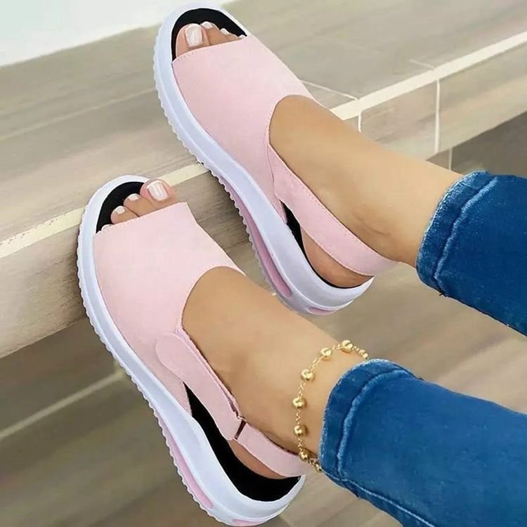 Damen Sandalen Bunt Elastisch Sommer