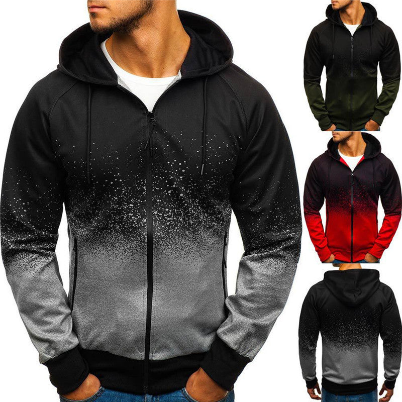 Herren Kapuzenpullover Sportlich Modern Farbverlauf - BerlinGlamour