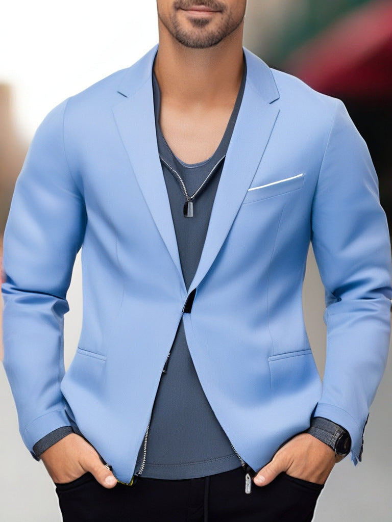 Ein eleganter und stilvoller Blazer mit farblich abgesetztem Revers Berlin-Glamour. - BerlinGlamour