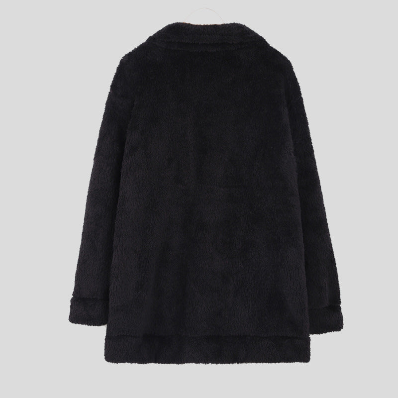 Herren Teddyjacke Kuschelig Warm Winter