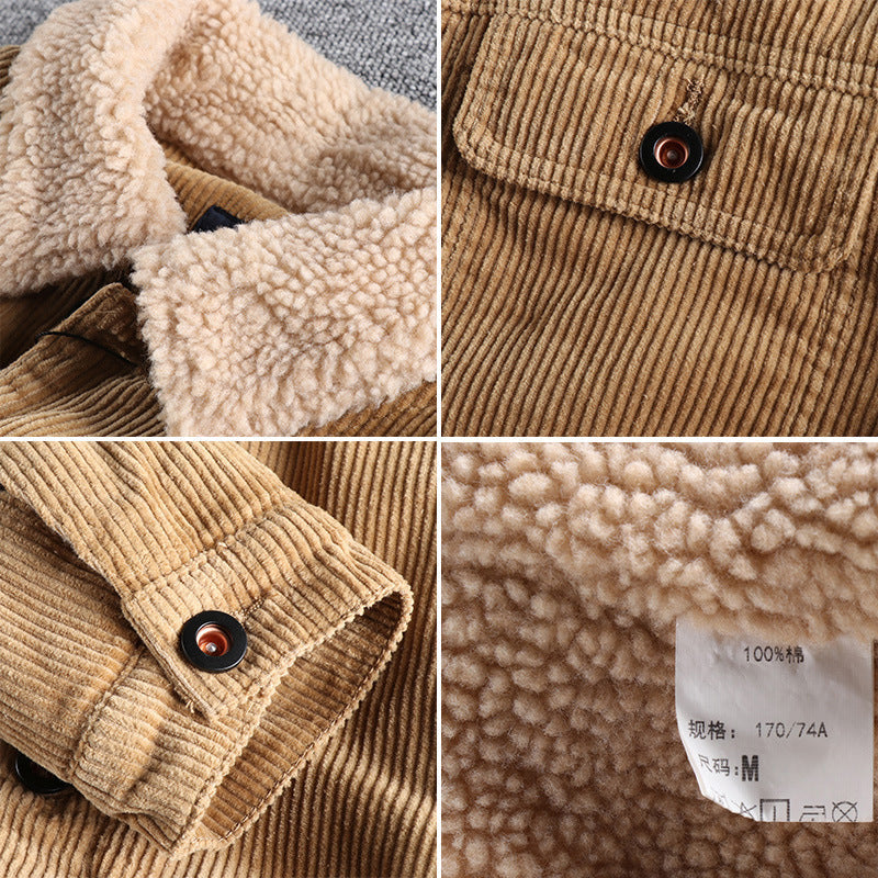 Herren Cordjacke mit kuscheligem Futter und praktischen Taschen BerlinGlamour.