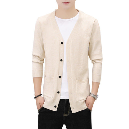 Herren Strickcardigan Leicht Eleganter Mit Taschen