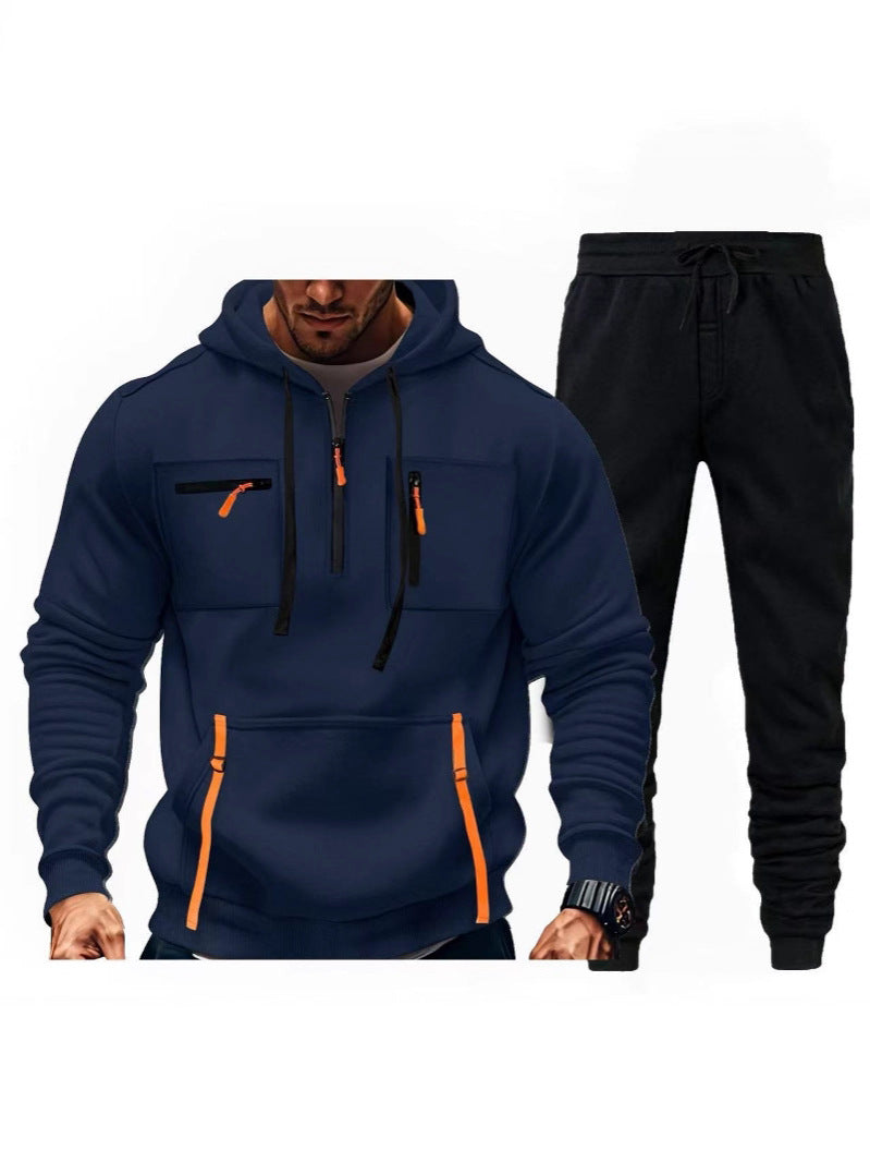 Herren Sportanzug Kapuzenpullover Jogginghose Set - BerlinGlamour