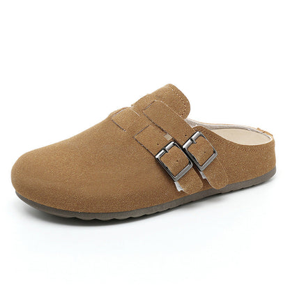 Damen Clogs Bequem Schnallen Schuhe Modern