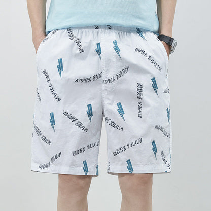 Herren Badeshorts Lässig Elastisch Mit Taschen