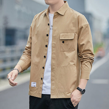 Herren Overshirt Modern mit Taschen und Bequemem Schnitt