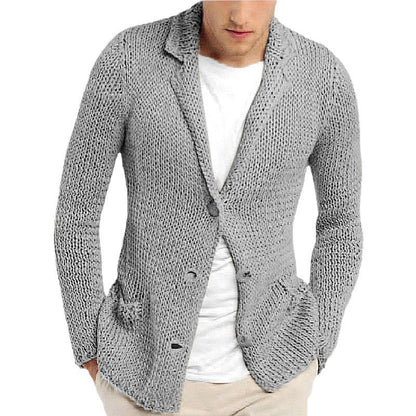Herren Blazer Strick Modern Elegant