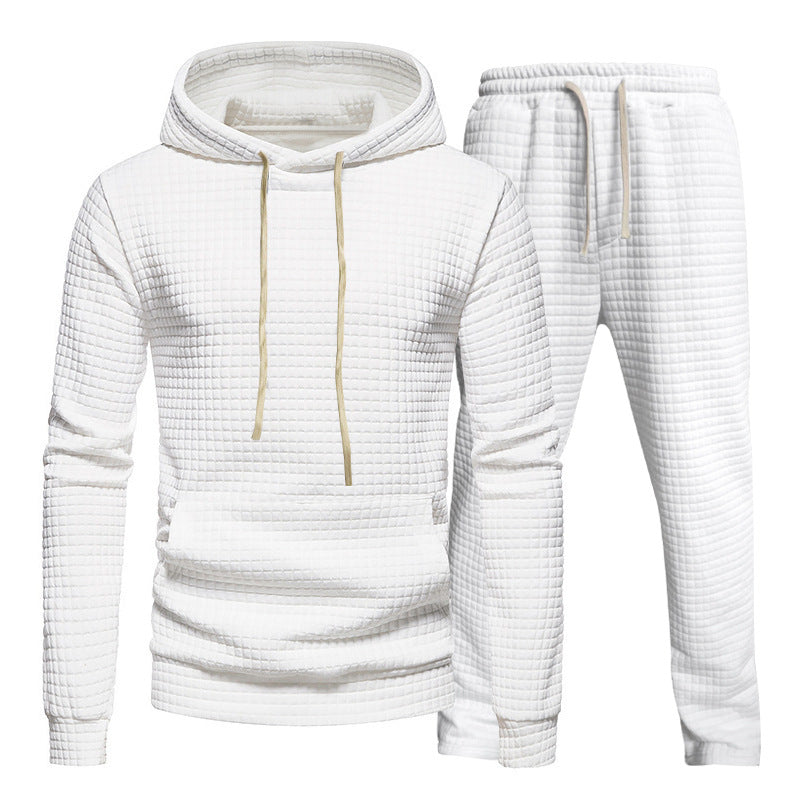 Sportlicher Hoodie Jogginghose Set Herren Strukturiert Modern