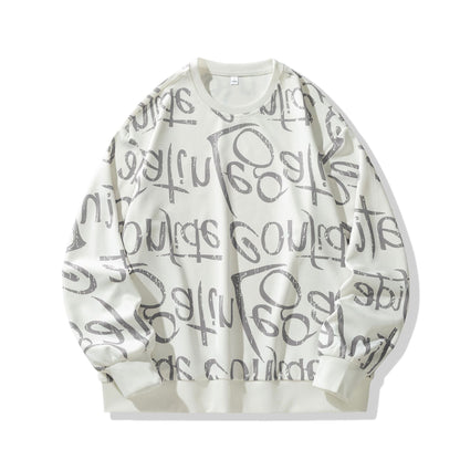 Herren Sweatshirt Weich Modernes Motiv Hedi-Mode