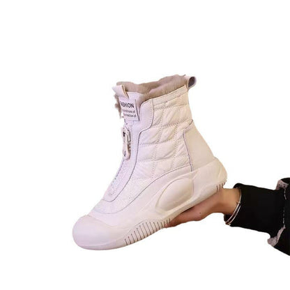 Damen Winterstiefel Warm Bequem Elegant