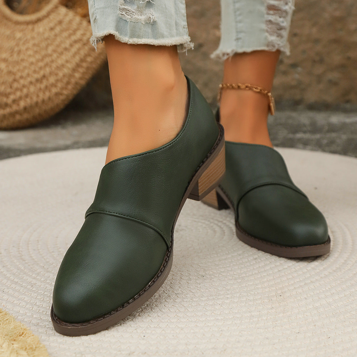 Damen Ballerinas Komfortabel Vintage-Stil Schuhe