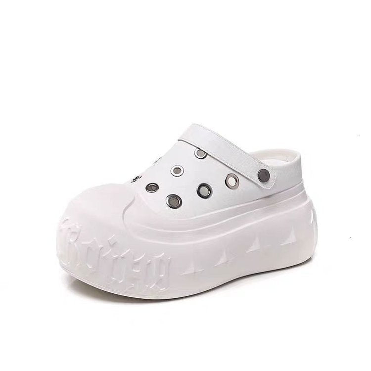 Damen Clogs Plateau Schuhe mit Gummisohle Trendy - BerlinGlamour