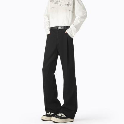 Herren lässige Weitbein-Hose mit elastischem Bund und praktischen Taschen BerlinGlamour.