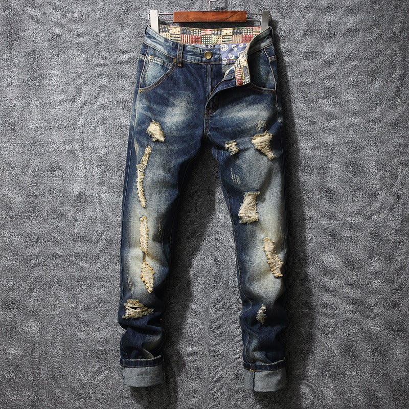 Herren Ripped Jeans Lässiger Schnitt Trendy - BerlinGlamour
