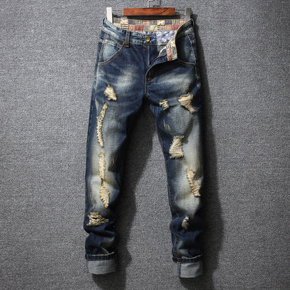 Herren Ripped Jeans Lässiger Schnitt Trendy - BerlinGlamour