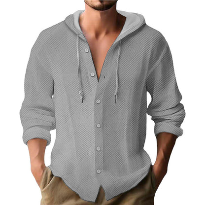 Herren Kapuzenpullover Strukturiertes Design Modern