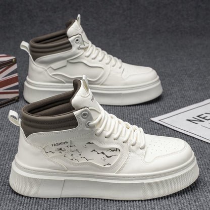 Damen Sneaker High-Top Schwarz Modisch Elegantes Design