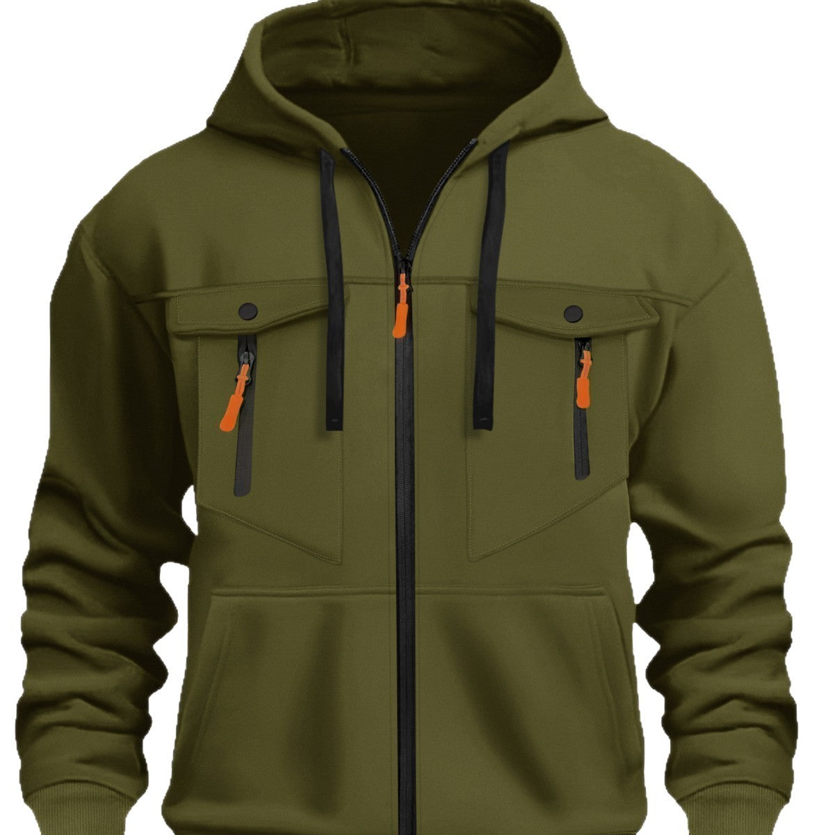 Herren Outdoor-Jacke Wasserdicht mit Reißverschlusstaschen Funktionell