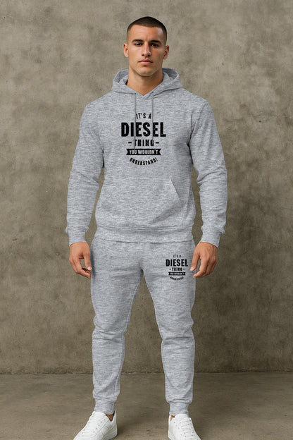 Herren Sweatanzug Sportlich Komfortabel Mit Kapuze