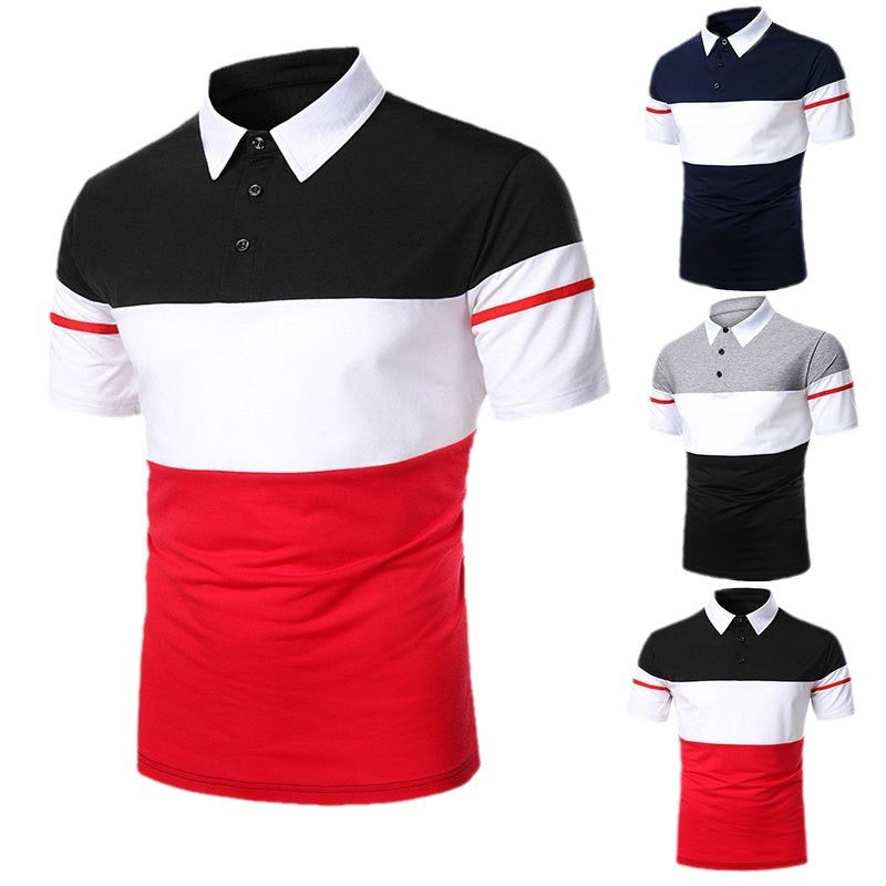 Herren Poloshirt Modern Streifenfashion Slimfit