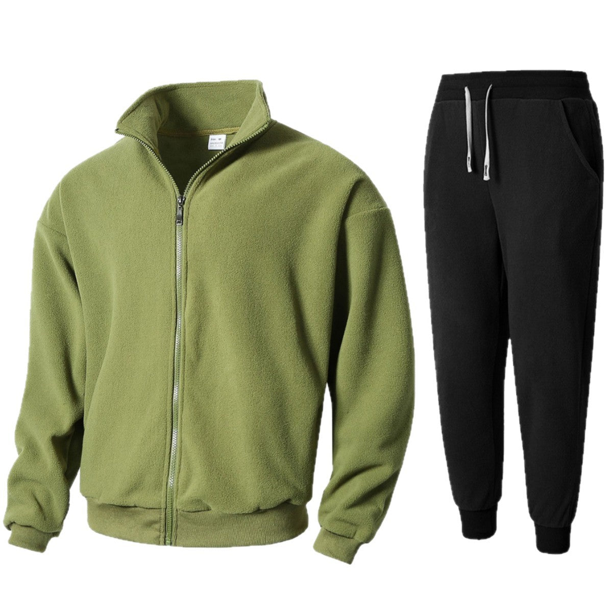 Herren Fleeceanzug Warm mit Hochkragen Sportlich