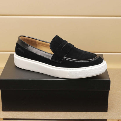Damen Mokassin Sneaker Weich Wildleder Bequem