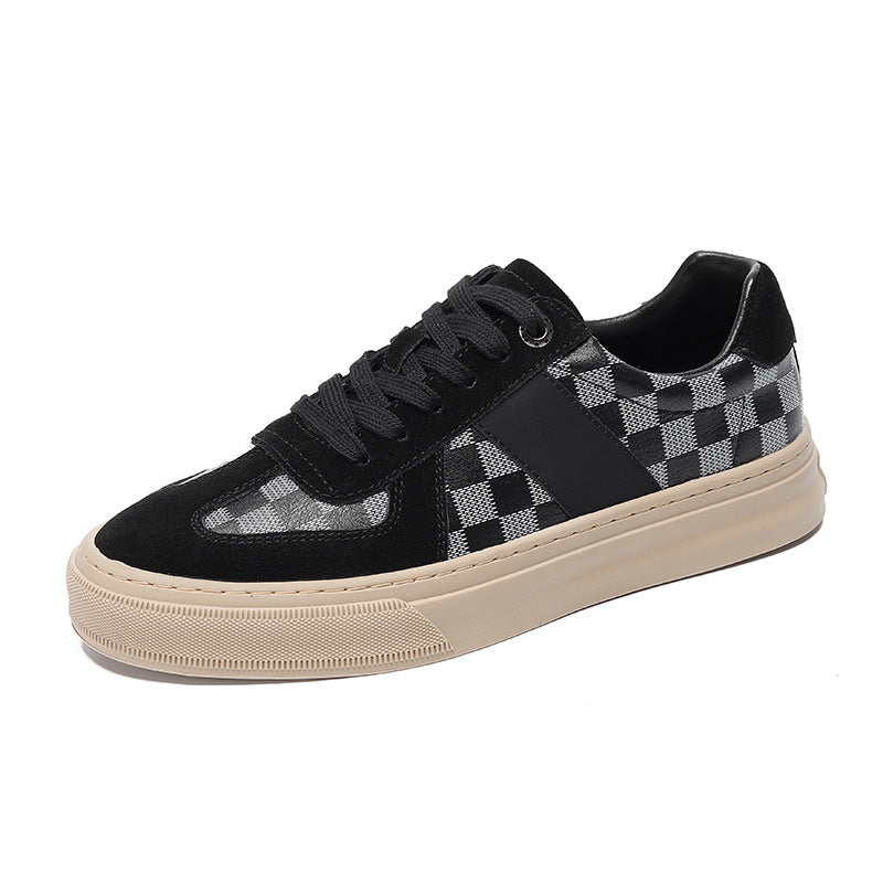 Damen Sneaker Karo-Design Rutschfest Modern