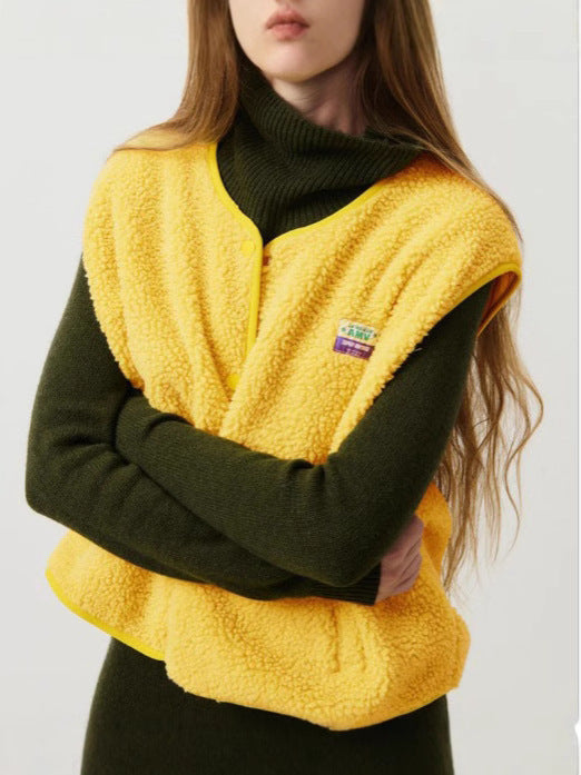Weiche Fleeceweste Damen Warm Komfortabel