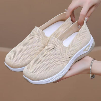 Damen Sneaker Slip-On Luftig Mesh Leicht