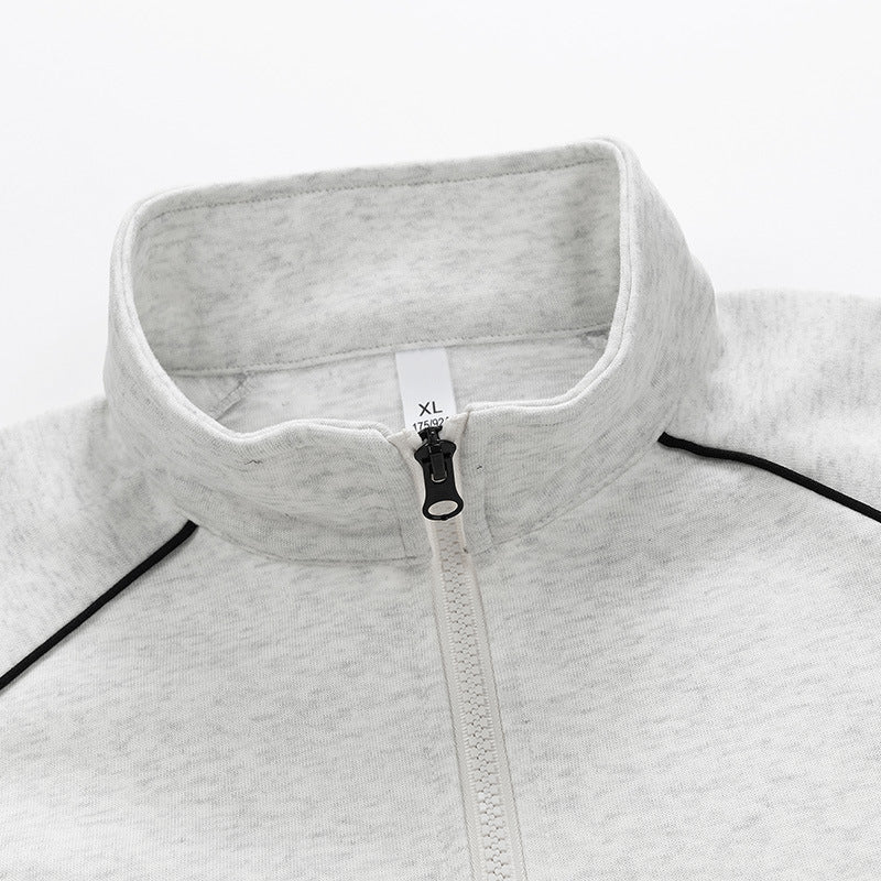 Herren Sportpullover Kurz Reißverschluss Modern