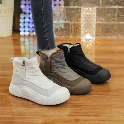 Damen Winterstiefel Warm Waterproof Elastisch Komfort