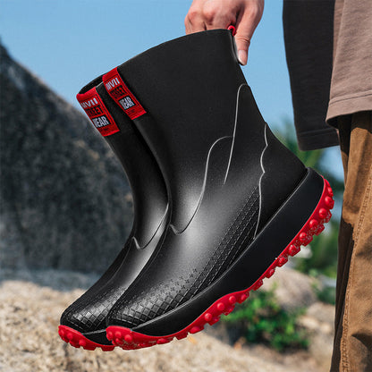 Herren Gummistiefel Rutschfest Wasserdicht Outdoor