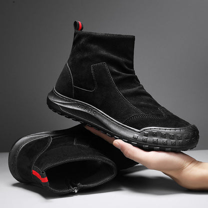 Damen Ankle Boots Modisch Elastisch Rutschfest