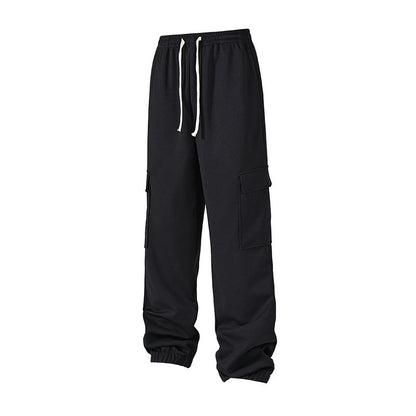Herren Jogginghose Cargo-Style mit Seiten-Taschen Bequem - BerlinGlamour