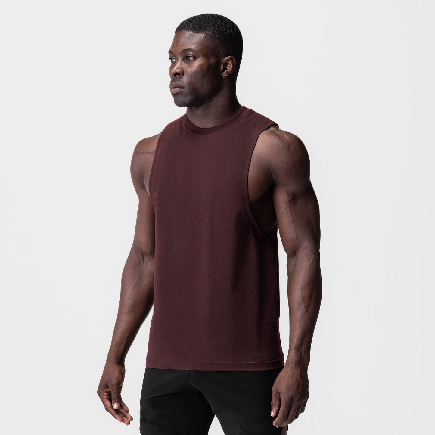 Herren Sportshirt Muscle Fit Leicht Baumwolle Athletisch