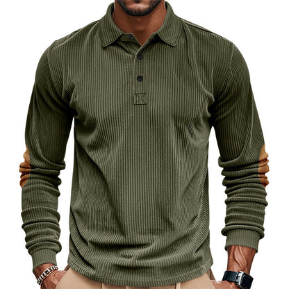 Herren Hemd Langarm Leder Optik Modern