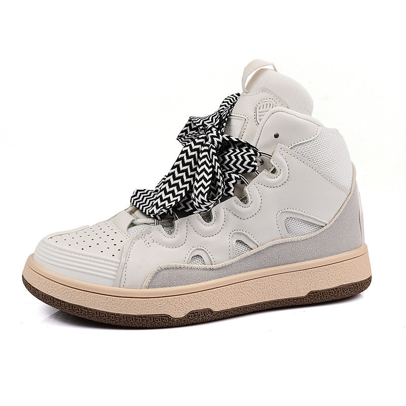Damen Sneaker High-Top Sportlich Mehrfarbig Schnürsystem