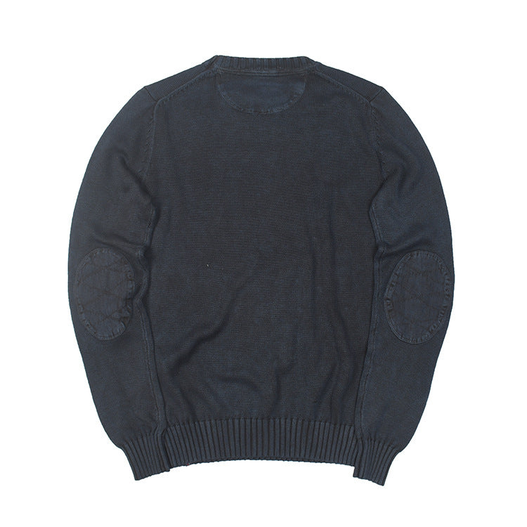Herren Strickpullover Fein Rundhals Elastisch Modern