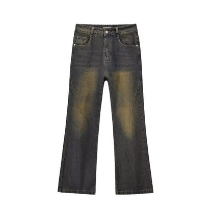 Herren Vintage-Jeans Hochbund Komfort-Schnitt
