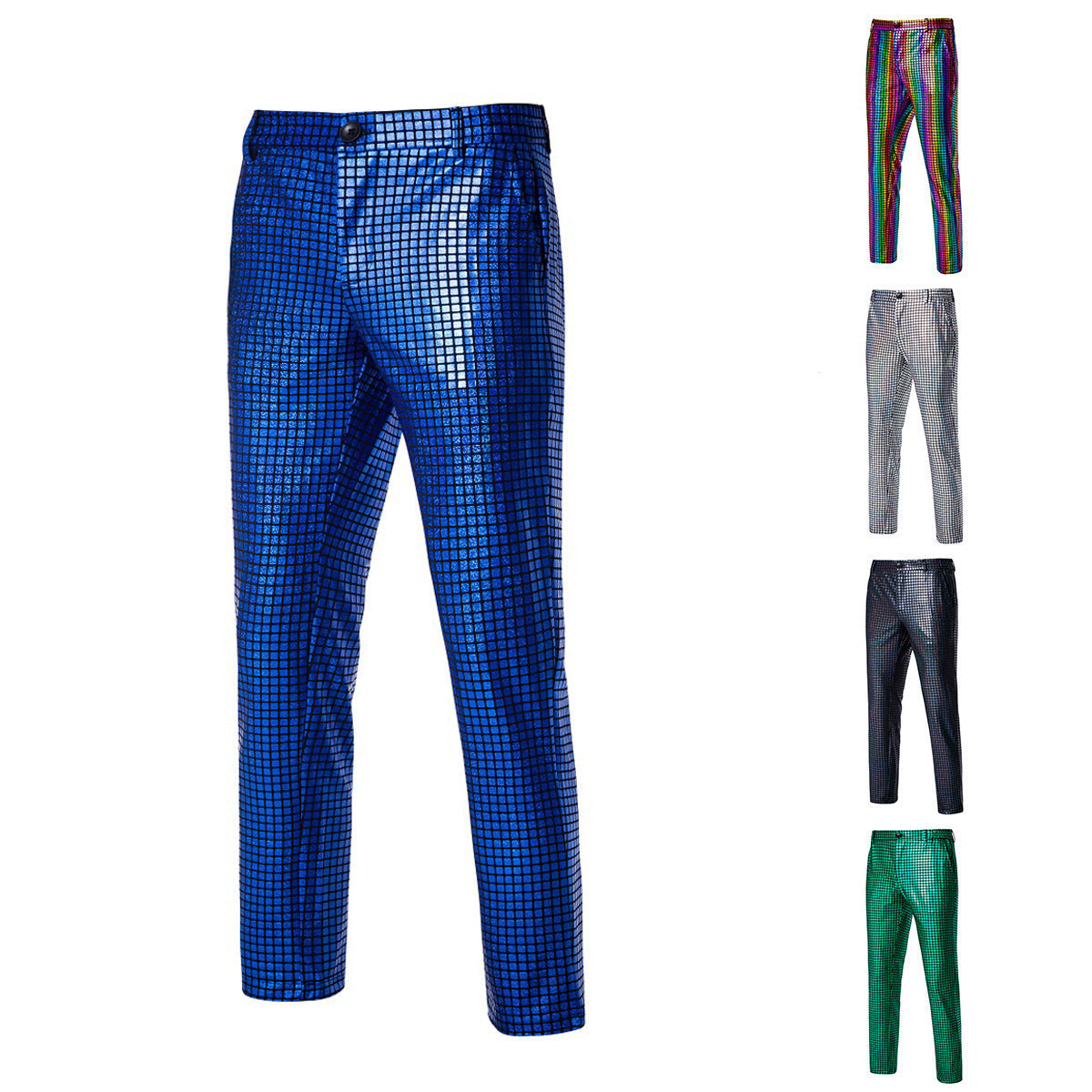Herren Disco-Hose Glitzer Obermaterial Partyhose - BerlinGlamour