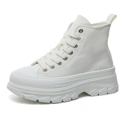 Damen Sneaker Hohe Sportschuhe Robust Mit Profilsohle