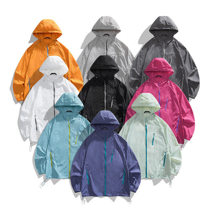 Herren Windjacke Leicht atmungsaktiv mit Taschen - BerlinGlamour