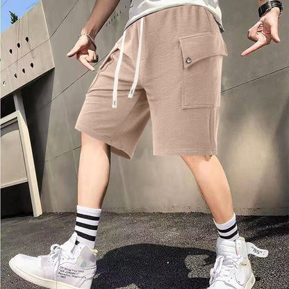 Herren Cargo-Shorts Weit Bequem Mit Vielen Taschen