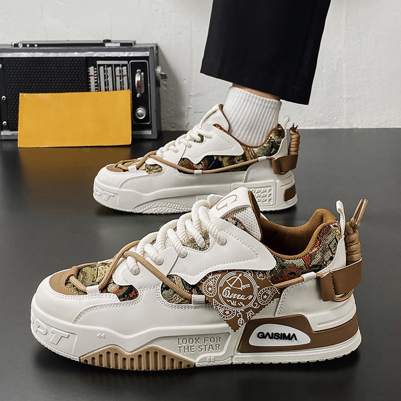 Damen Sneaker Sportlich Chunky atmungsaktiv Weiße