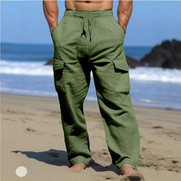 Herren Cargo-Hose Bequem Elastisch Luftig